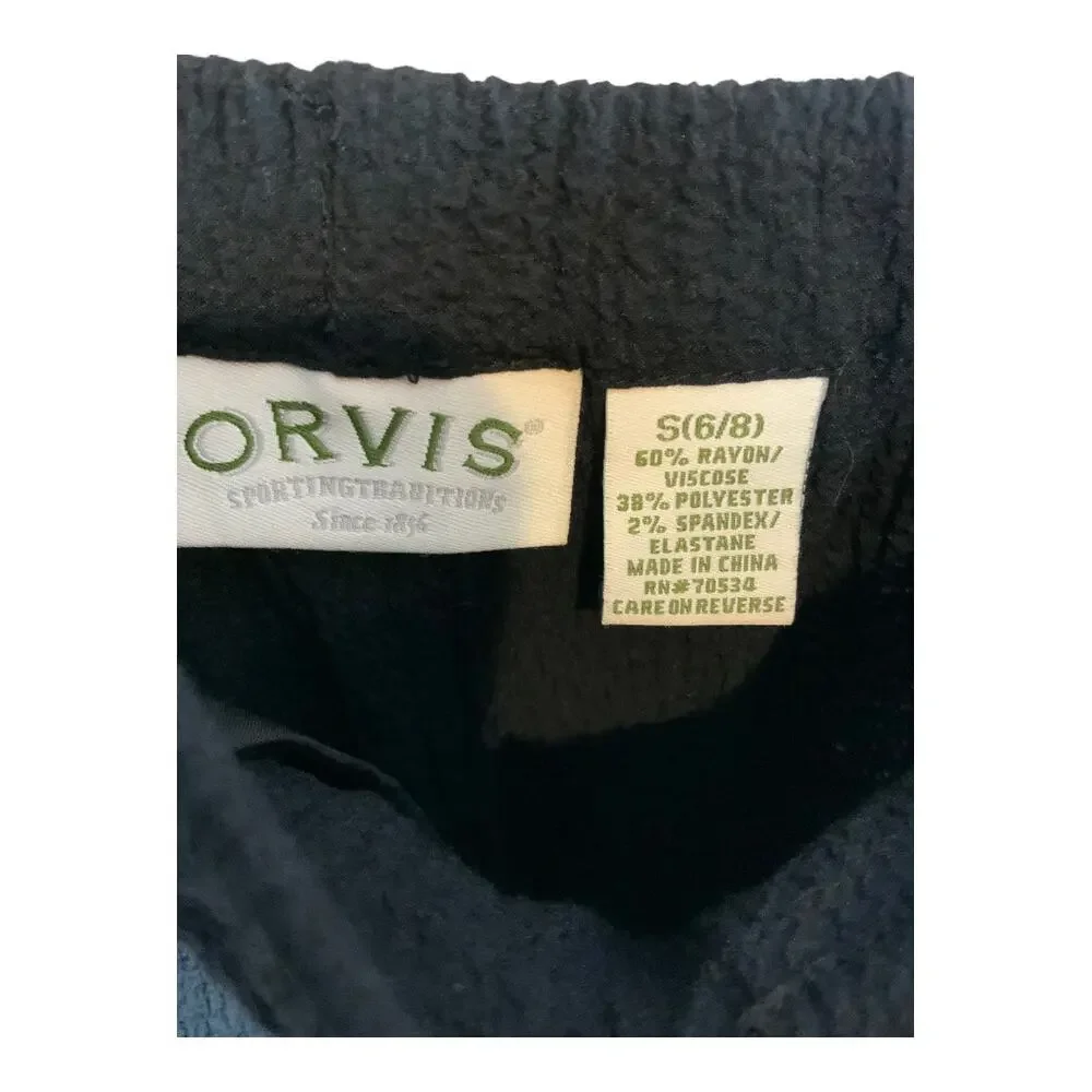 Orvis Black Crepe 2 Piece Long Sleeve Jacket and Pants Travel set Size Small - Picture 6 of 11